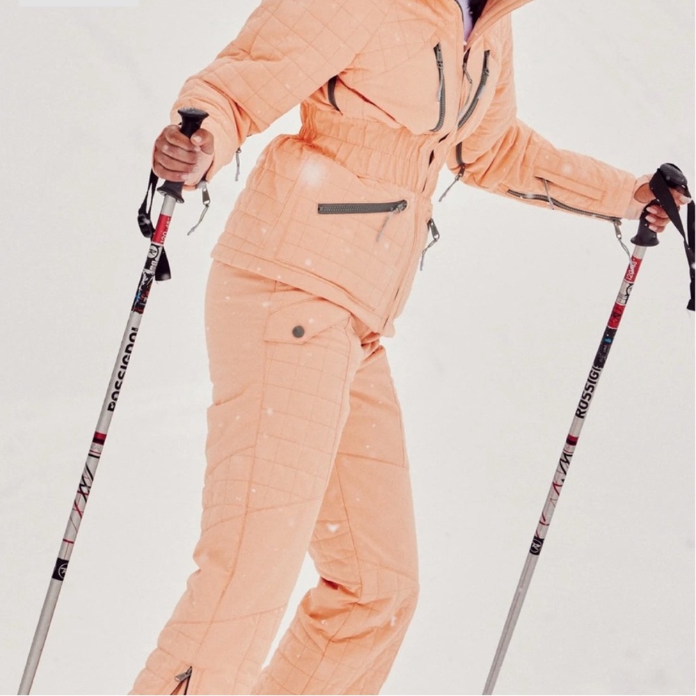 Free People Movement All Prepped waterproof Snow Bib Winter Melon Medium M